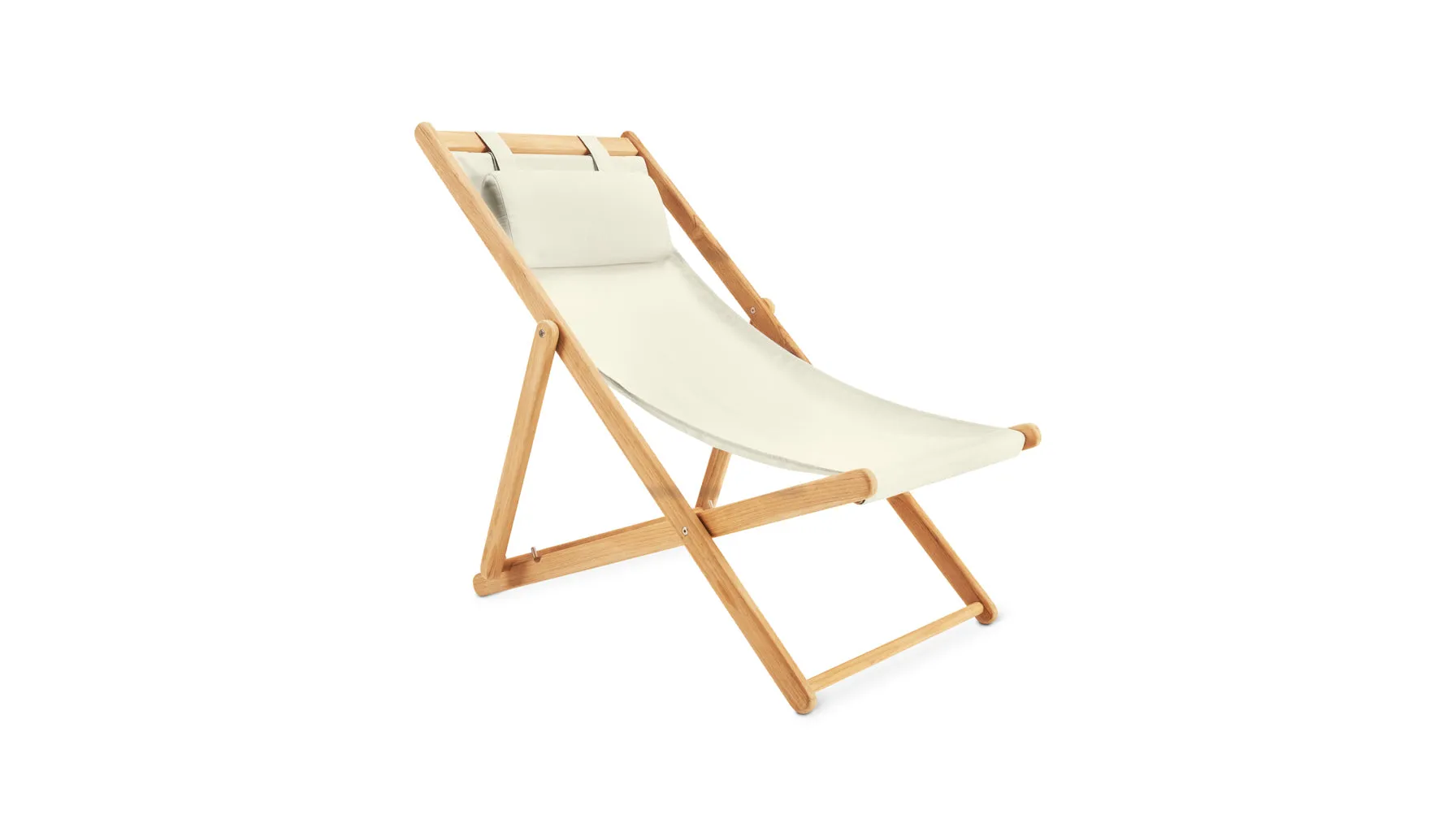 Settle In Outdoor Deck Chair, Canvas