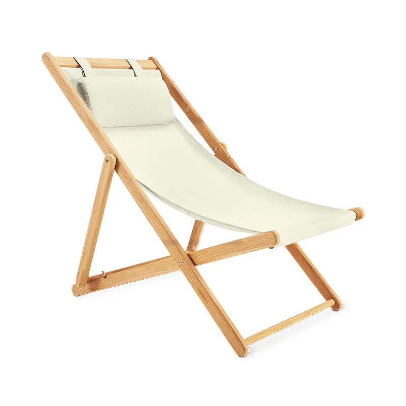 Settle In Outdoor Deck Chair, Canvas