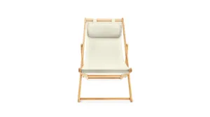 Settle In Outdoor Deck Chair, Canvas