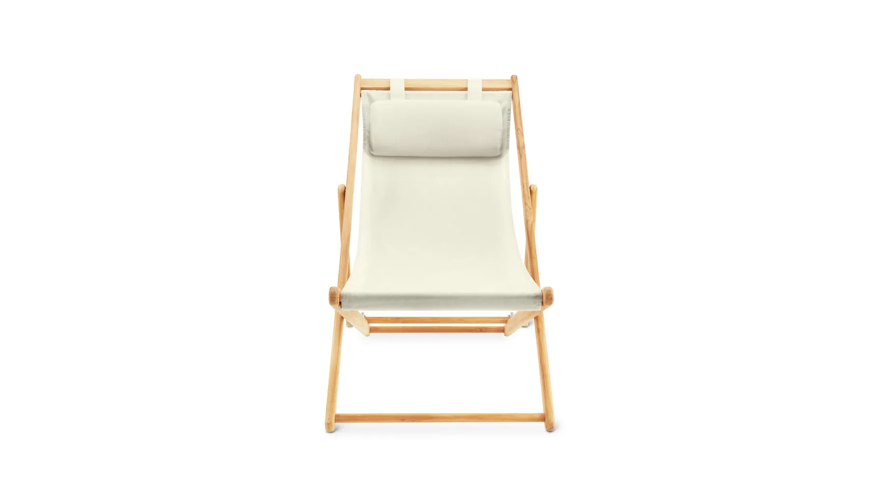 Settle In Outdoor Deck Chair, Canvas