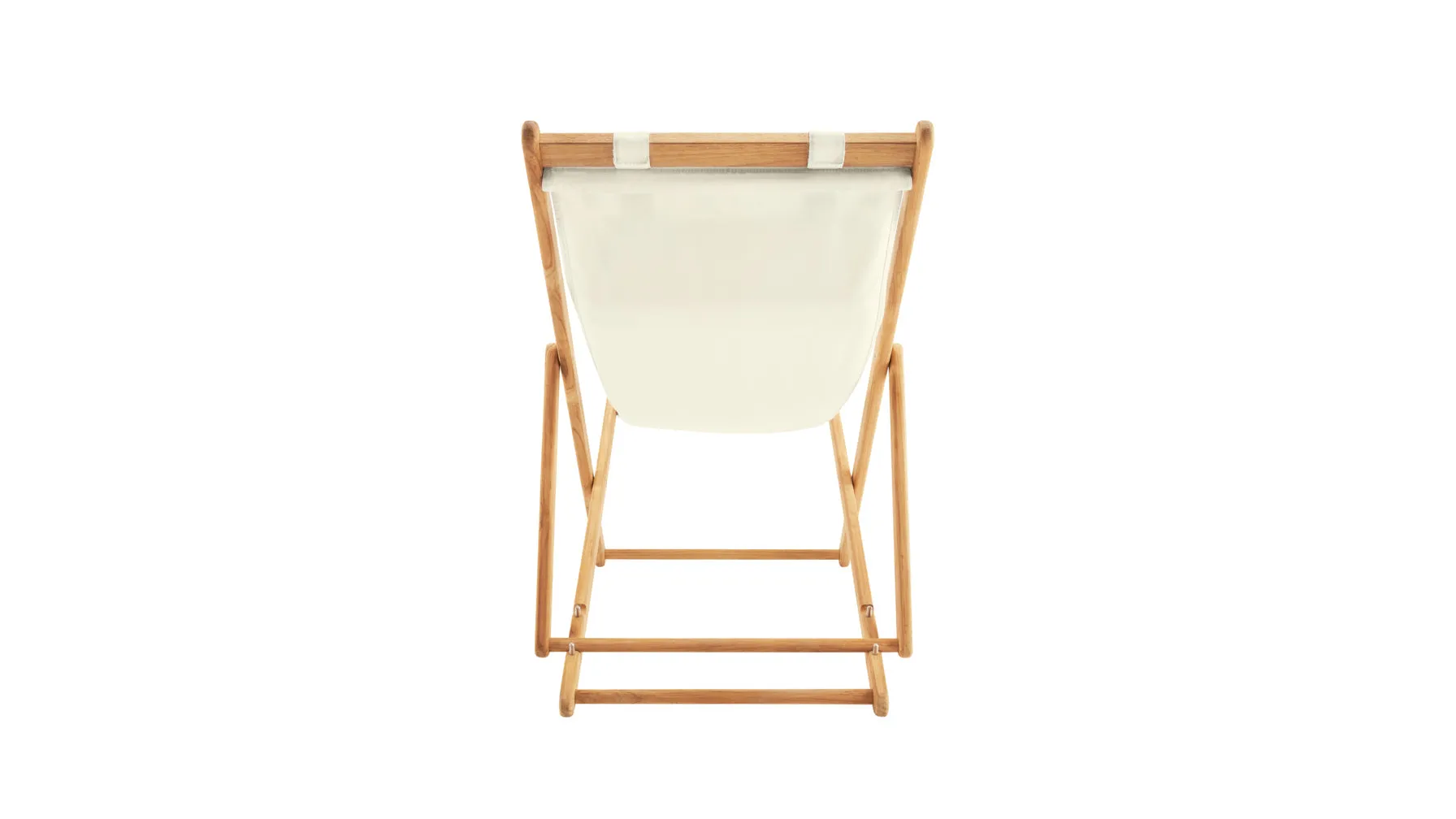 Settle In Outdoor Deck Chair, Canvas