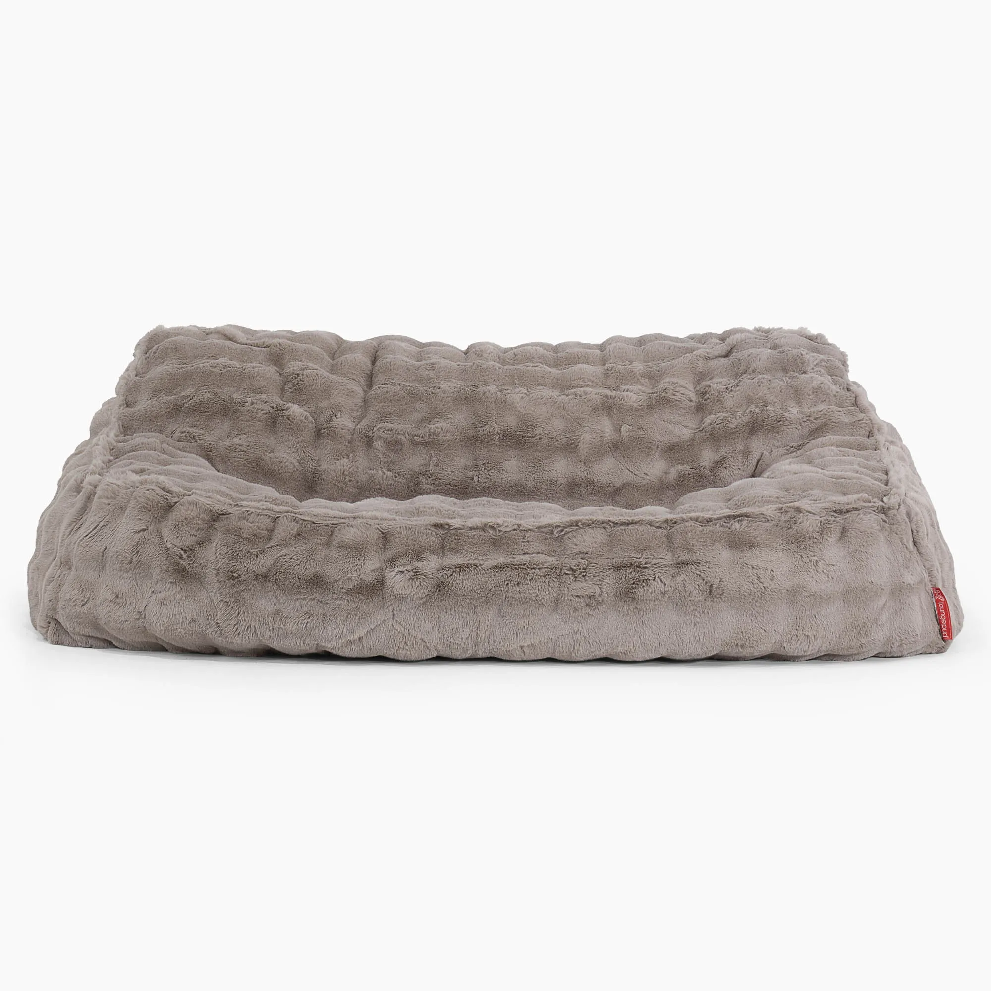 Sloucher Bean Bag Sofa - Bubble Faux Fur Mink