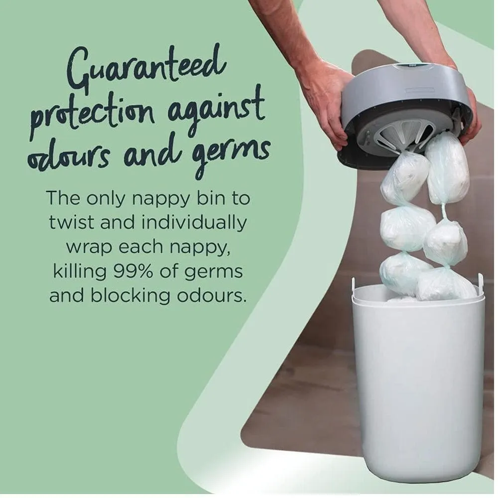 Tommee Tippee Twist & Click Nappy Disposal Tub - White