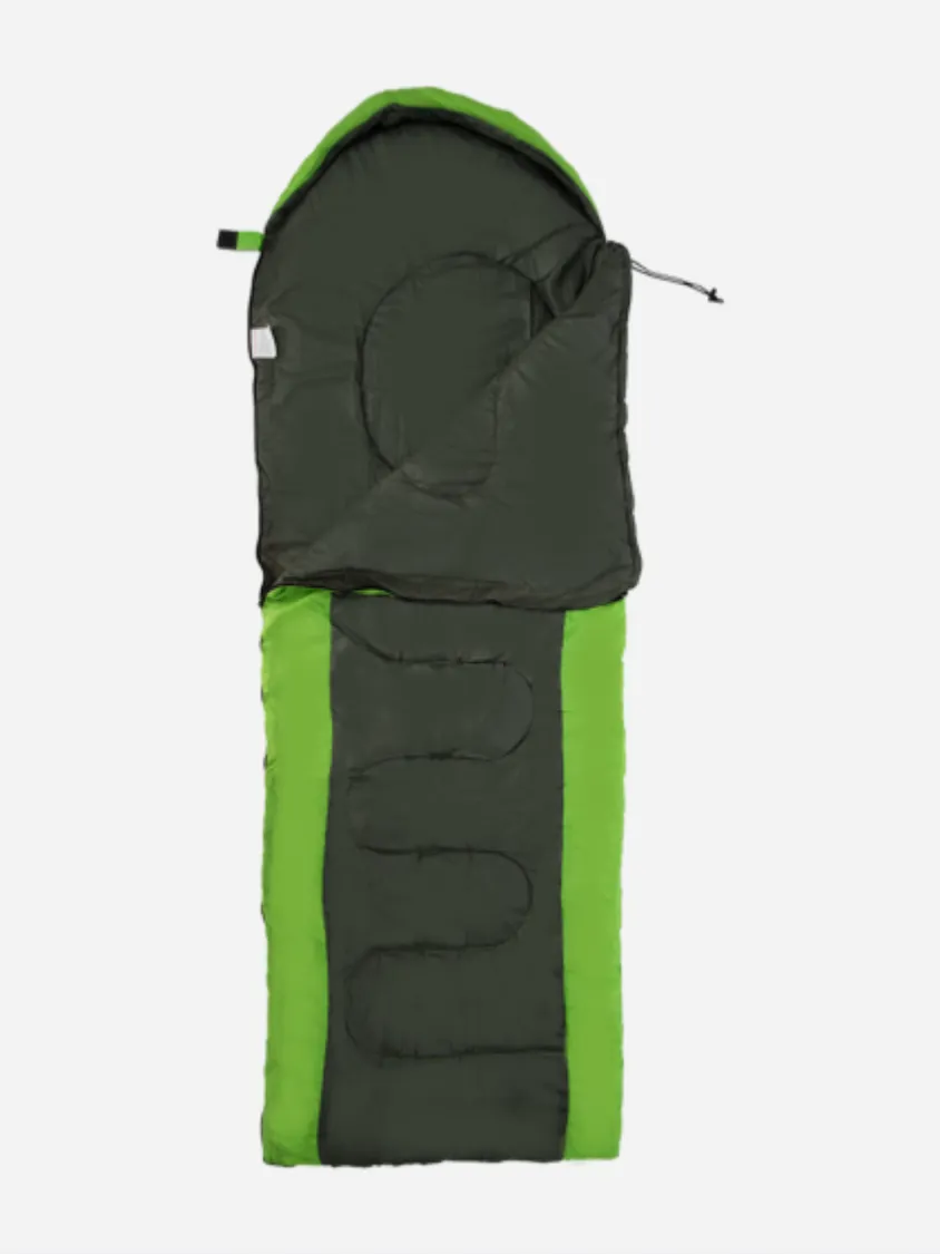 Topten Camping Rd-Sb08B Camping Sleeping Bag Dark Green/Lime