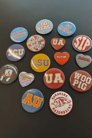 Wake Up It's Game Day College Spirit Tailgate Buttons