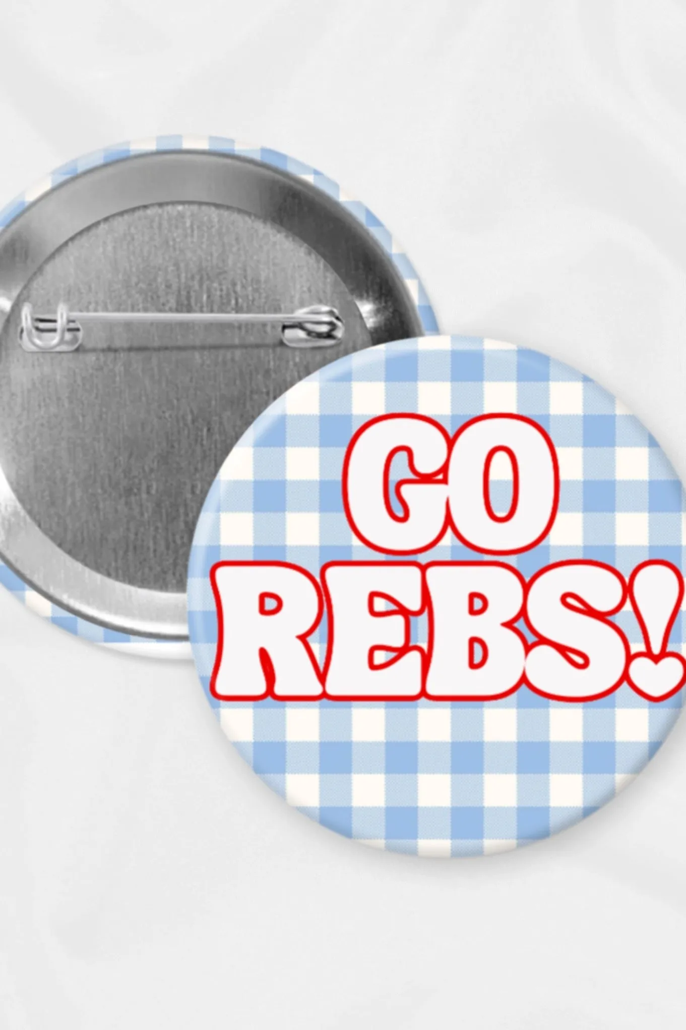 Wake Up It's Game Day College Spirit Tailgate Buttons