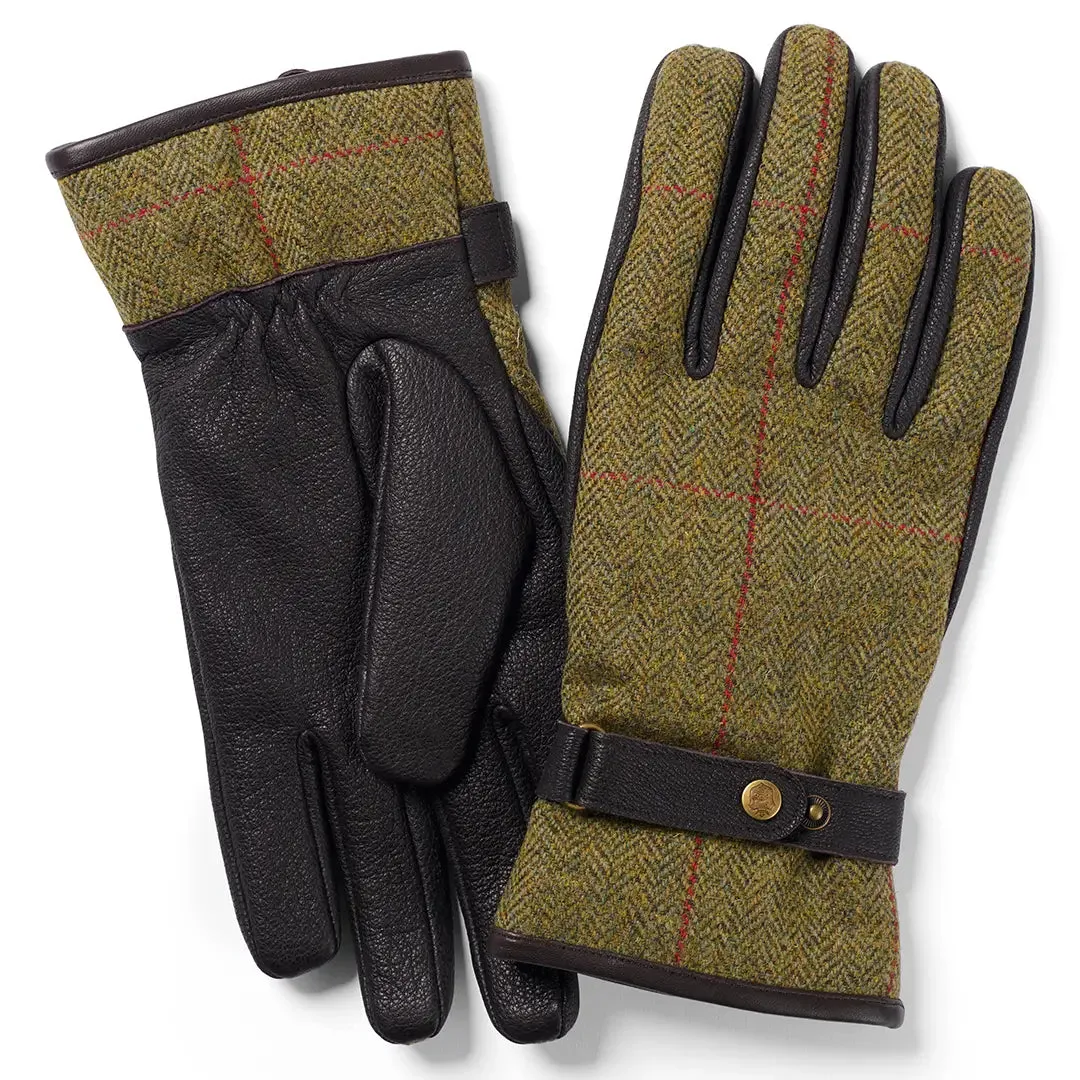 Waterproof Tweed & Leather Gloves - 554 by Failsworth