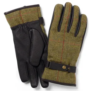 Waterproof Tweed & Leather Gloves - 554 by Failsworth