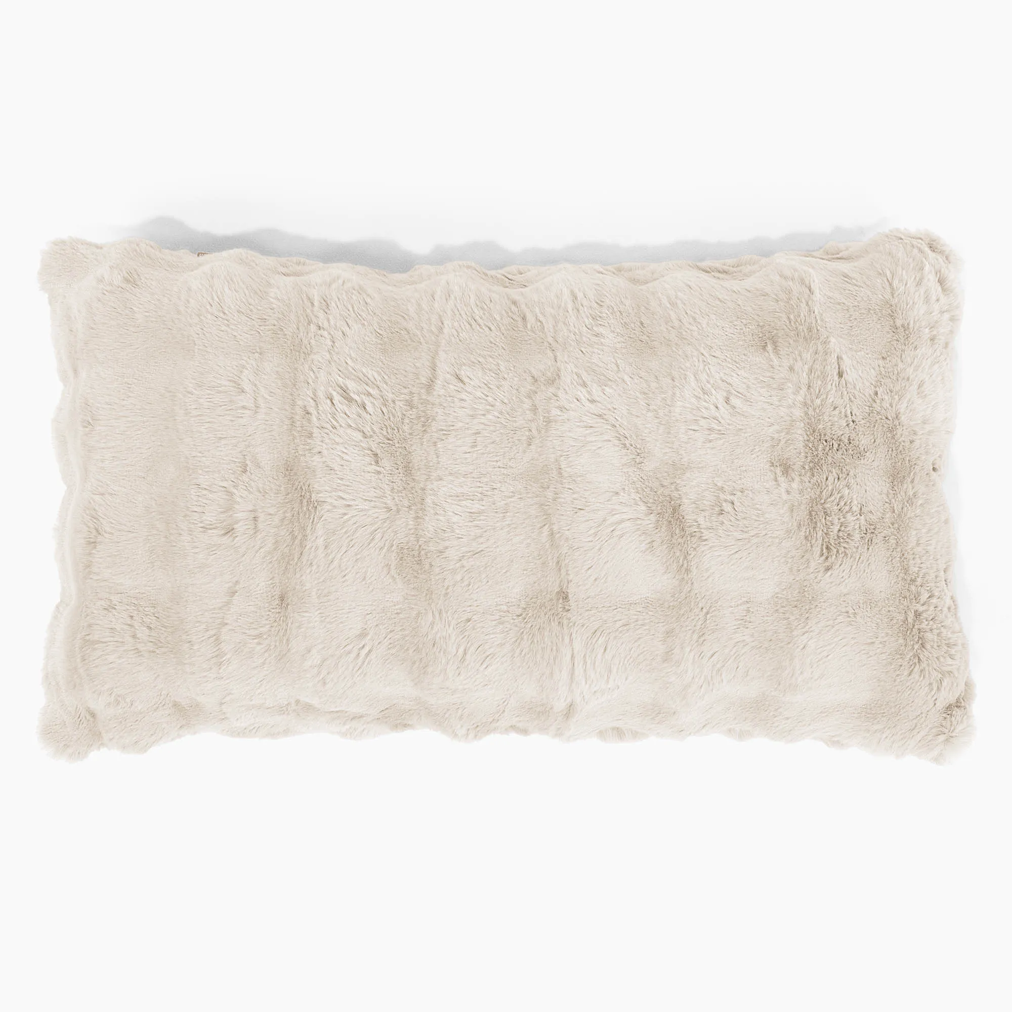 XL Rectangular Support Cushion Cover 40 x 70cm - Bubble Faux Fur Cream